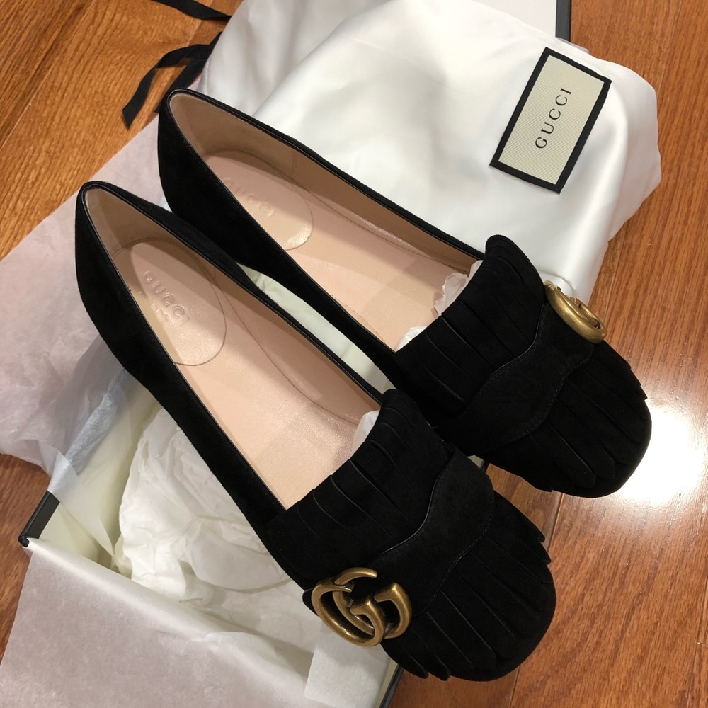 Gucci GG Marmont loafers. 36.5